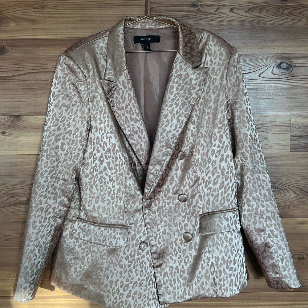 Forever 21 Leopard Print Blazer - Picture 2 of 4